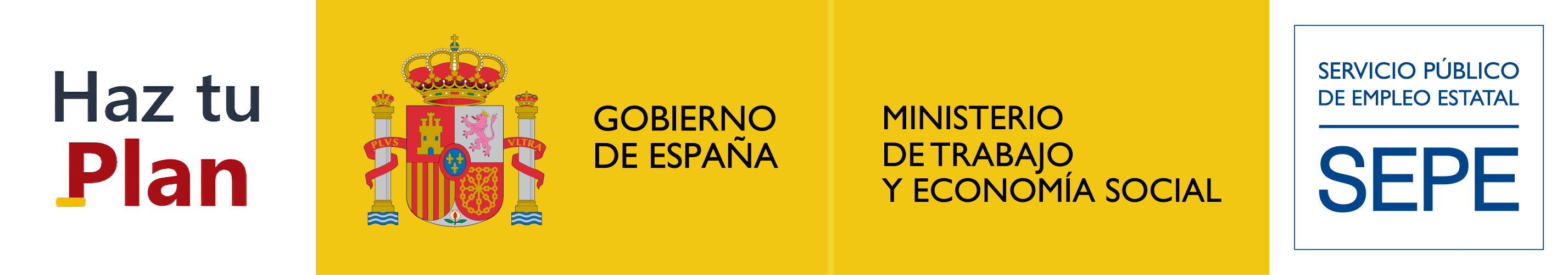 Logo Haz Tu Plan + SEPE para Capitalización desempleo